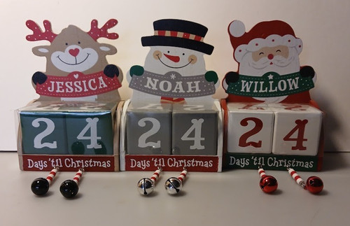 Personalised girls wood block - girls,