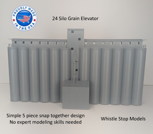 Scale large grain elevator - large,