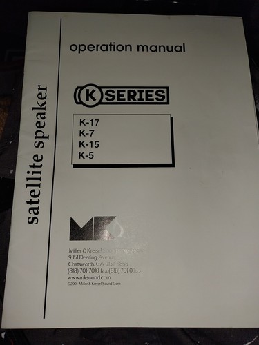 Miller and kreisel - k, series