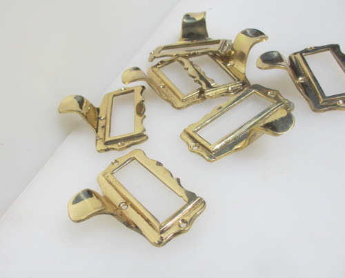 Brass index card holder - index,