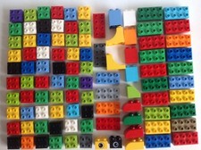 100 Lego Duplo Bricks Assorted