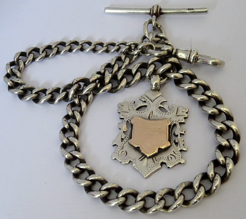 Antique solid silver - , pocket