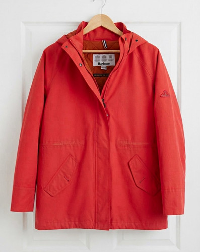 Barbour women red hooded - barbour, women’s