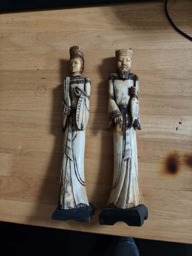 Pair hand carved - hand, wooden
