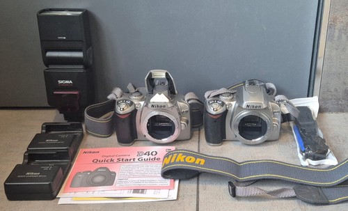 Nikon d40 dslr silver - silver, camera