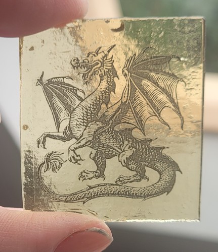 Stained glass dragon fantasy - glass,
