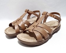 Hotter Sandals Size 5 UK New Wide Fit EXF Tan Brown Leather "Rainer"