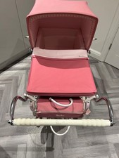 Silver Cross Coach Built Dolls Pram.  With bag