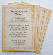 GUARDIAN ANGEL PRAYER   Prayer Card   PACK OF FIVE