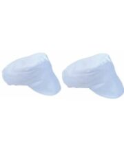 2 Painters Cap Decorators White Hat Cotton Drill Workwear Painting Light New