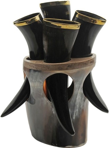 Viking horn set with - horn,