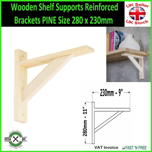 Wooden shelf supports - wooden,