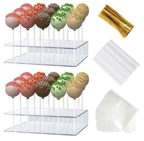 Pack cake pop acrylic - cake,