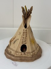 Castagna Native American Indian Tepee 1991 Statue 7.5 inches Sale