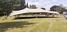 STRETCH TENT (HIRE ONLY!!) 10x15 200 capacity (Listed price is deposit)
