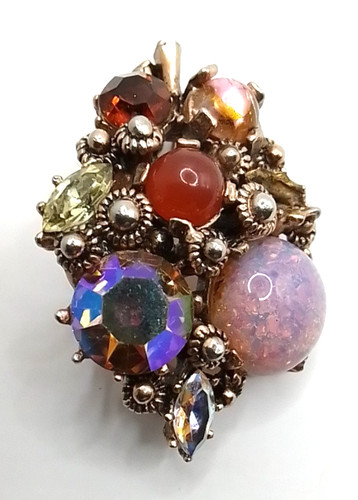 Vintage miracle brooch pink - vintage,