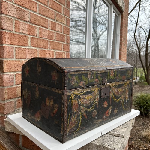 Antique hand painted bridal - antique,