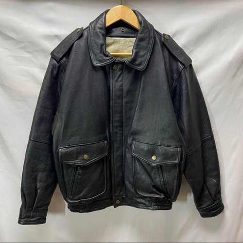 Vintage lined cowhide leather
