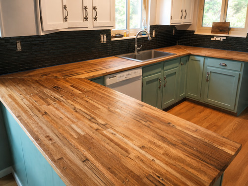 Oak butcherblock countertop - oak,