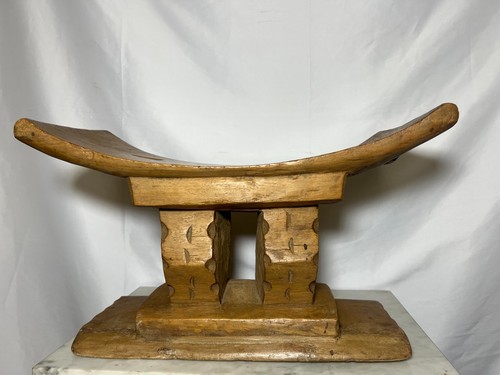 Antique ashanti stool hand - ashanti,