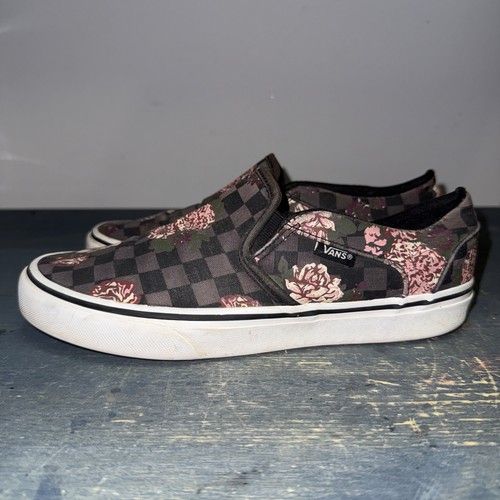 Vans asher checkerboard - checkerboard, dark