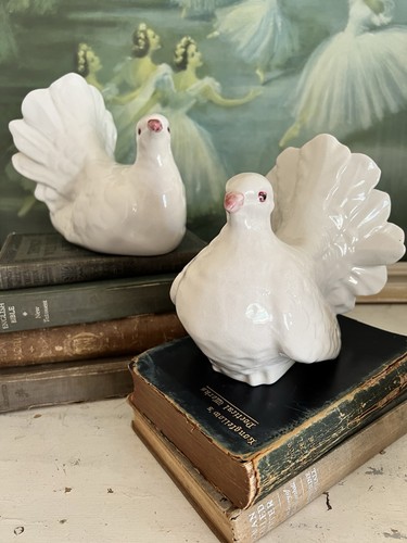 Pair white glossy glazed - white,