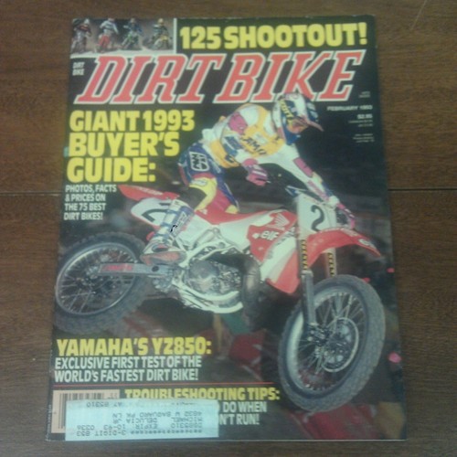 Dirt bike february 1993 yz850 - dirt,
