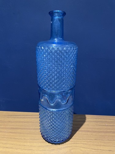 Vintage retro blue glass - vintage,