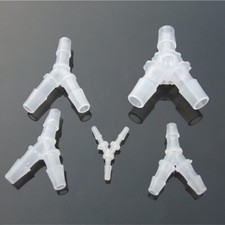 Y-Shaped Joint Y-Piece Hose Pipe Tube Connector Plastic 3 Point Joiner