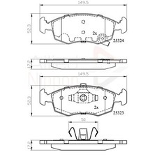 Brake Pads Set For Fiat Panda
