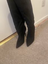 steve madden black suedette
