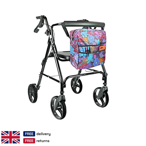Purple floral walker - floral,