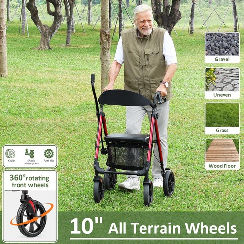 All terrain folding rollator - all,