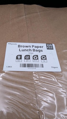 Pwgoods brown paper lunch - lunch, bags