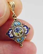 Micro Mosaic Pendant Antique
