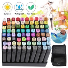 80 Colors Dual Tip Twin Marker