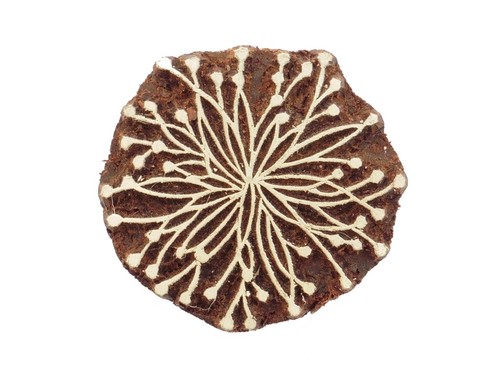 Floral flower wooden stamp 5 - floral, 5.5