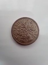 1962 Sixpence Elizabeth II
