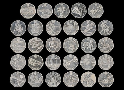 Collectable 50p coins 2011 - coins:,