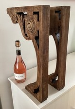 Antique pine large carved corbel brackets