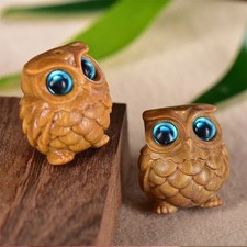 Hand Carved Wooden Owl