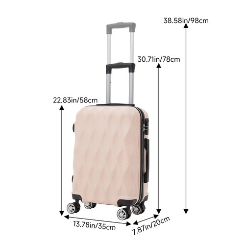 Luggage white hardshell - white,