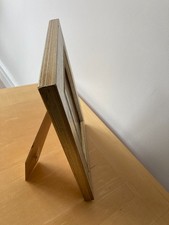 Distressed silver gold picture photo frame 25.5 x 20.5 cm 7" x 5" Wooden