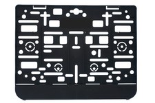 1x license plate holder black