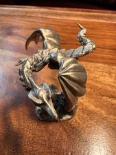 Miniature pewter dragon