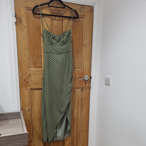 Zara green polka dot dress - polka,