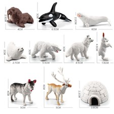 10pcs/1set Realistic Arctic