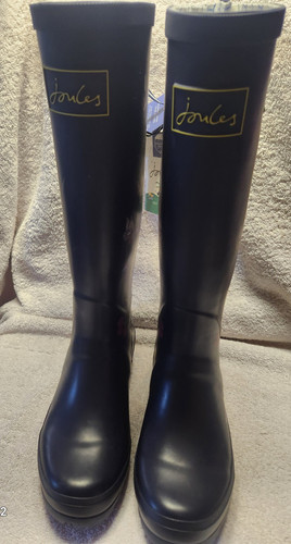 Joules welly print navy rain - joules, 6