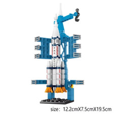 Space Rocket Launching Model Building Blocks City Aerospace Space Shuttle Ship A