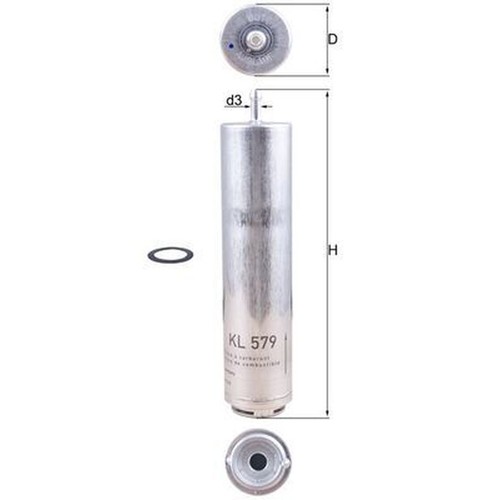 Mahle fuel filter - fuel, kl579d